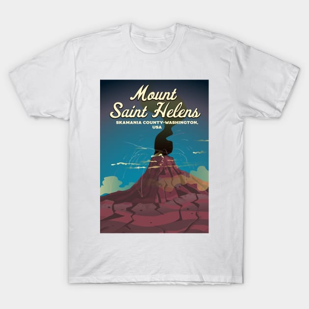 Mount Saint Helens Washington USA T-Shirt by nickemporium1